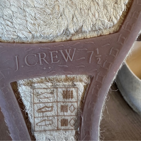 J. Crew Cream and Gold Espadrille Women's Shoes - Size 7.5 - Never Worn - Picture 5 of 5